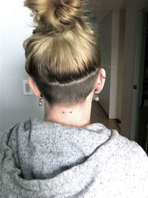 women's haircut shaved underneath|aesthetic undercut women.